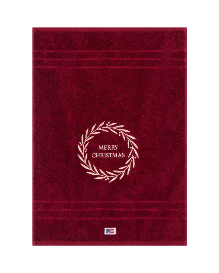 Lexington Original Towel Wine Christmas Wreath Red 50x70 cm in the group Accessories / Terry / Lexington towels at Sängvaruhuset Elgen (12644160-2890-TW20)