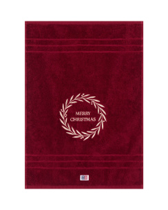 Lexington Original Towel Wine Christmas Wreath Red 50x70 cm