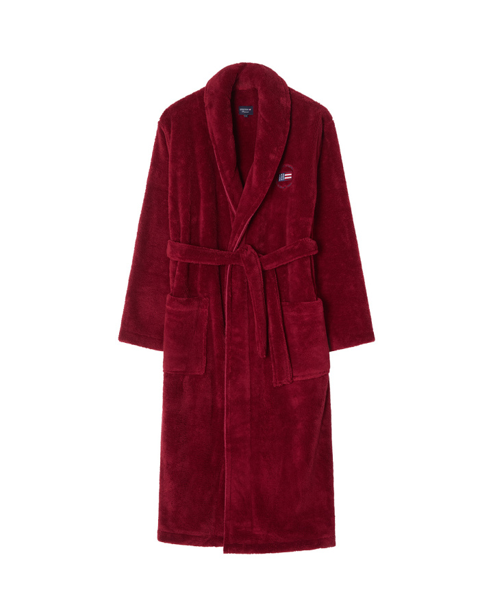 Lexington Fleece Aamutakki Unisex Punainen ryhmässä Vuodevaatte / Aamutakit @ Sängvaruhuset Elgen (12647010-430-L00)