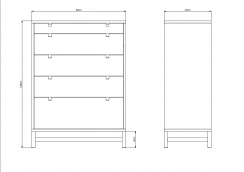 Mavis Falsterbo Chest of Drawers (5 drawers)