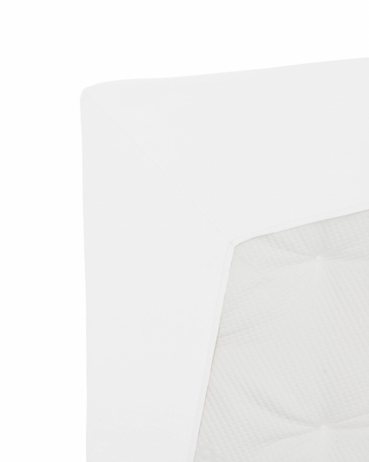 Ogland Fitted Sheet Naked Percale White
