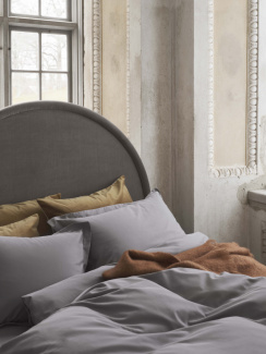 Mille Notti Satina Duvet Cover Grey