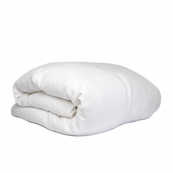 Mille Notti Lino Duvet Cover White