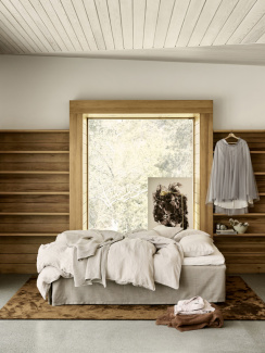 Mille Notti Lino Duvet Cover Sand