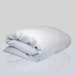 Mille Notti Lino Duvet Cover Light Blue