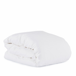 Mille Notti Satina Duvet Cover White