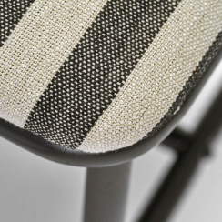 House Doctor Bench Toda, Black/Off-white