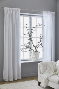 Himla Dalsland Gardin med båndhul Optical White 145x290 cm