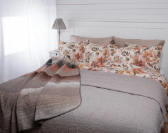 Varnamo of Sweden Duvet Cover Set Rosendal Brown