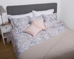 Värnamo of Sweden Lomma Duvet Cover Set Aqua 150x210 cm