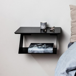Maze Edgy Nightstand Black