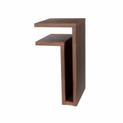Maze F-Shelf Bedside Table Walnut