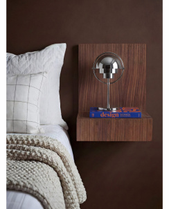 Maze L-Shelf Nightstand Walnut