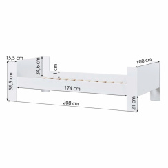 Hoppekids Pure Juniorseng 90x200 cm