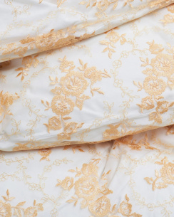 Magniberg Rose Lace Påslakan Apricot 220x220 cm