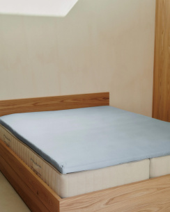 Ogland Fitted Sheet Shade Ice Blue