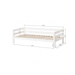 Hoppekids Eco Luxury Juniorsänky selkänojalla 90x200 cm