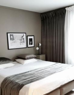 Hasta Velvet Curtain Sweet Dark Gray