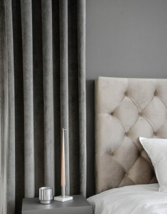 Hasta Velvet Curtain Sweet Dark Gray