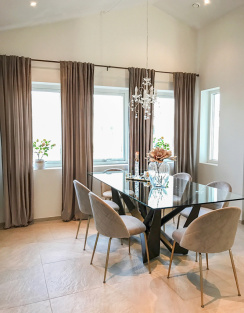 Hasta Velvet Curtain Sweet Beige