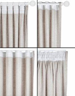 Hasta Curtain Lina Gray