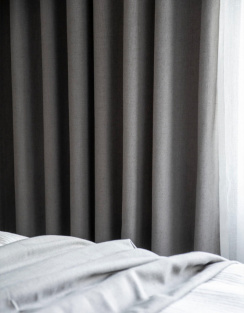 Hasta Curtain Lina Dark Gray