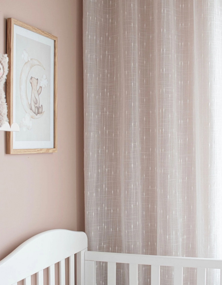 Hasta Curtain Flora White in the group Accessories / Curtains at Sängvaruhuset Elgen (48576)