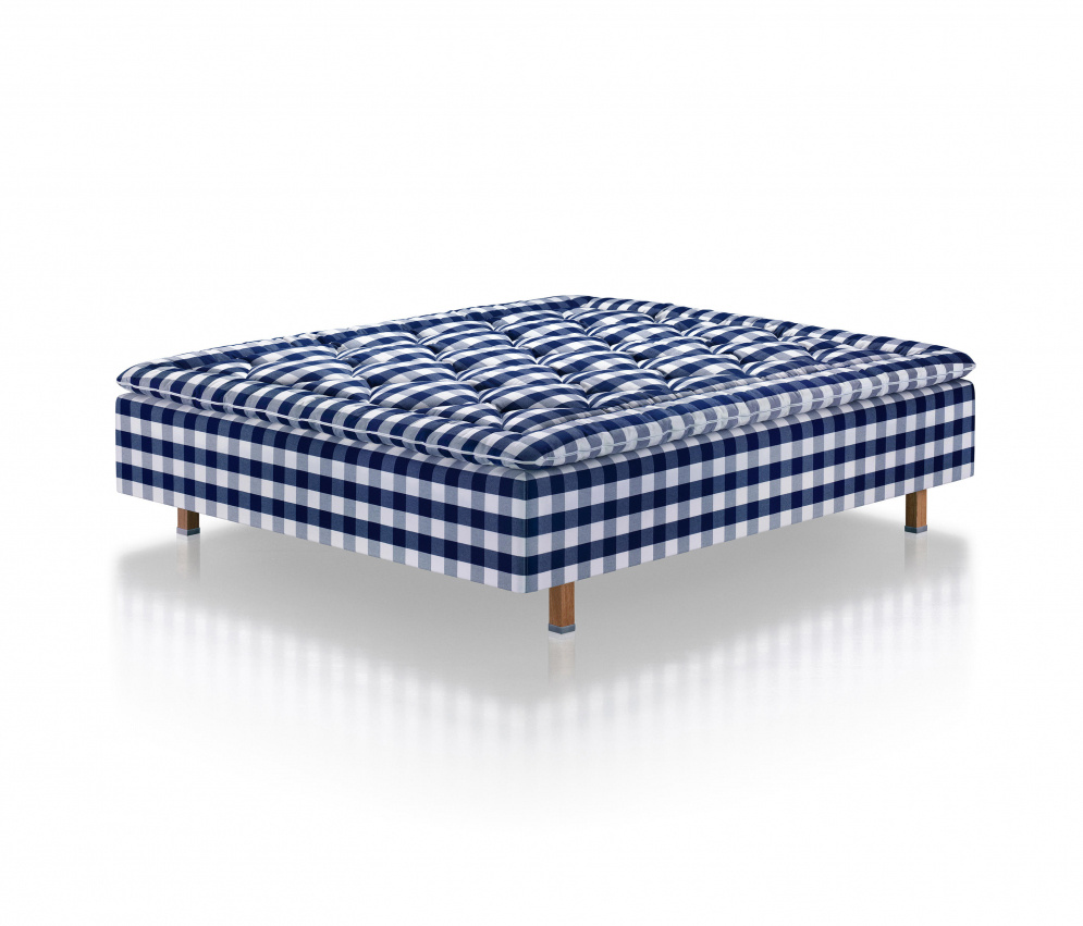 Hästens Ramsäng Excel Solid Grey Check 