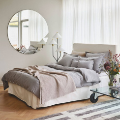 Mille Notti Napoli Bed Skirt White
