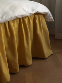 Mille Notti Laura Bed Skirt Solid Yellow