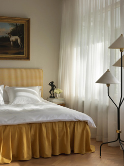 Mille Notti Laura Bed Skirt Solid Yellow