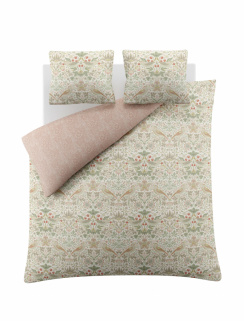 William Morris Pussilakanasetti Strawberry Thief Pink