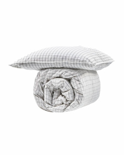 ByNord Duvet Cover Set Erika Snow with Coal