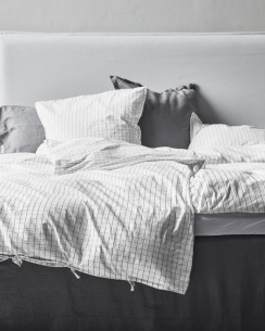 ByNord Duvet Cover Set Erika Snow with Coal