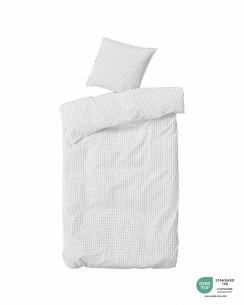 ByNord Duvet Cover Set Erika Snow with Coal