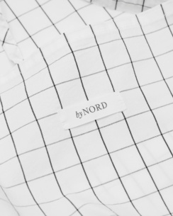 ByNord Duvet Cover Set Erika Snow with Coal