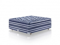 Hästens 2000T Continental Bed Solid Grey Check 210x200 cm Hästens 2000T Continental Bed Solid Grey Check 210x200 cm