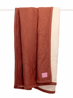 Mille Notti Bedspread Durham Dusk Rust/Yellow