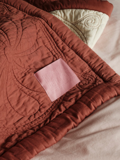 Mille Notti Bedspread Durham Dusk Rust/Yellow