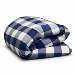 Hästens Original Double Blue Check Duvet Cover