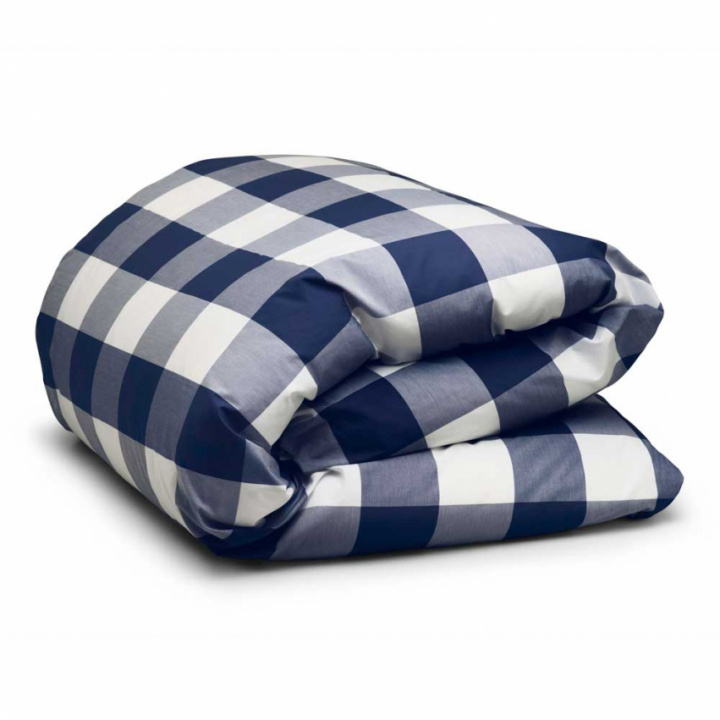 Hästens Original Double Blue Check Duvet Cover