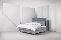 Hästens Maranga Continental Bed Solid Grey Check Hästens Maranga Continental Bed Solid Grey Check