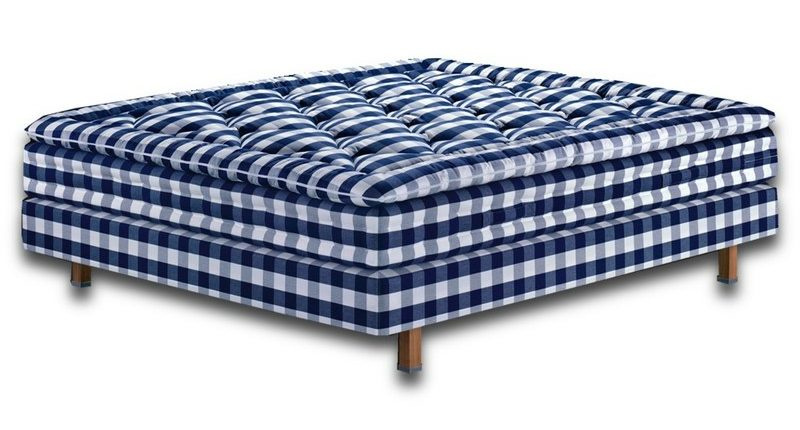 Hästens Maranga Kontinentalseng Silver Beige Check 140x210 cm