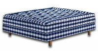 Hästens Maranga Continental Bed Solid Grey Check 210x200 cm Hästens Maranga Continental Bed Solid Grey Check 210x200 cm