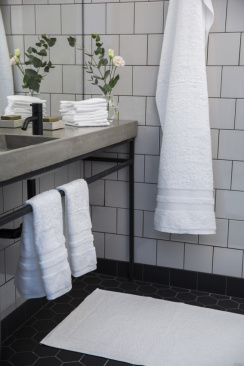 Mille Notti Portofino Bathroom Mat White