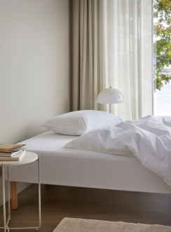 Hoie Jersey Fitted Sheet White