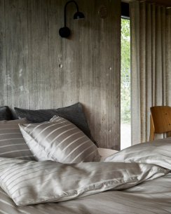 Hoie Duvet Cover Set Milano Satin Gray