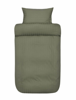 Hoie Duvet Cover Set Milano Satin Muted Green 150x210 cm