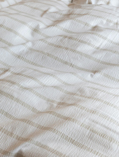 Hoie Duvet Cover Set Eilert Bäckebölja Beige 150x210 cm
