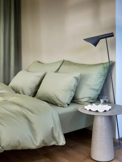 Hoie Duvet Cover Set Harmony Light Green 150x210 cm